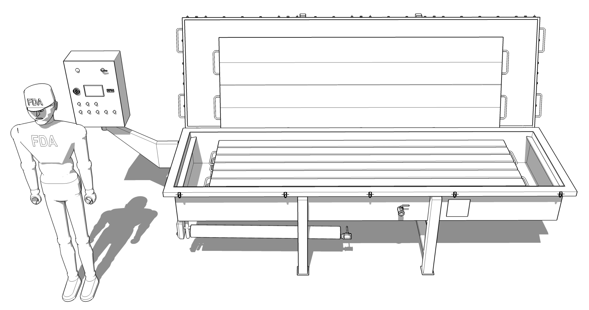 WDE PRESS XS0,3 vew front