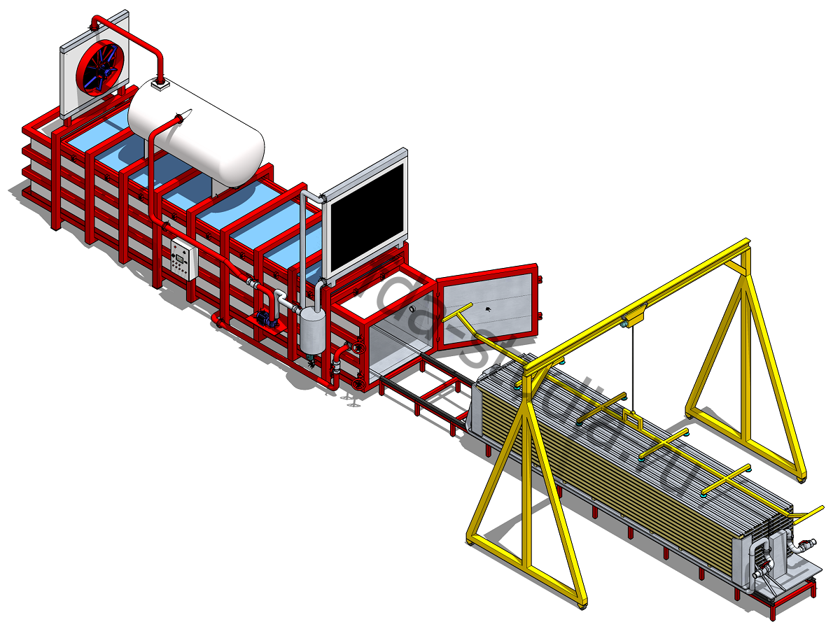 3D модель вакуумной лесосушилки WDE PRESS XL6 с вакуумным подъемником пластин