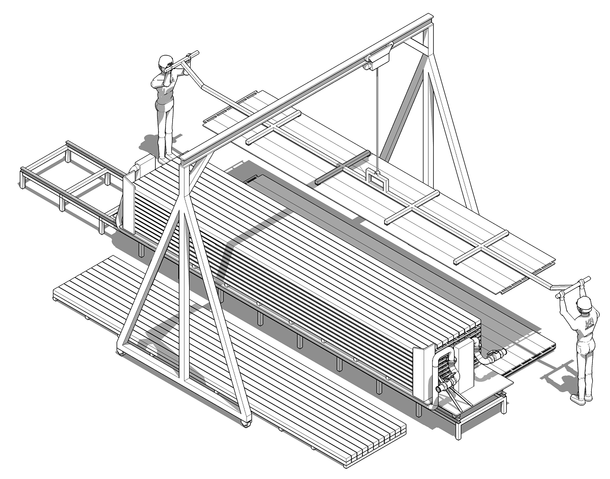 WDE PRESS XL plates load and unload