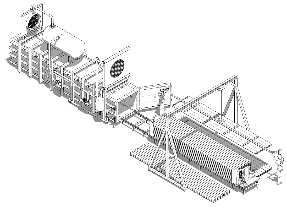 Mooving heating plates in WDE PRESS XL6