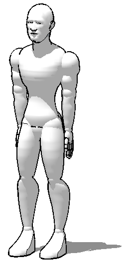 3D model russia man