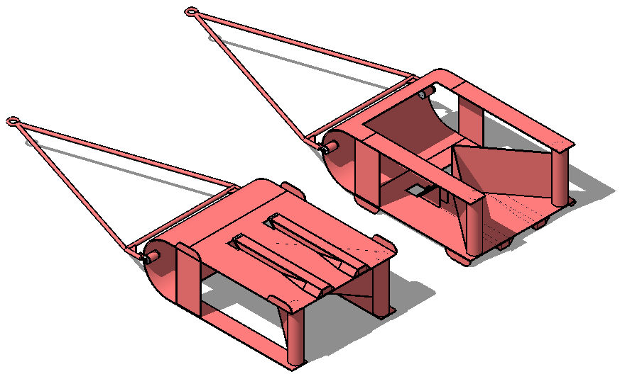 Резак ретрак для прокладки лыжной трассы 3D модель скачать в SketchUp