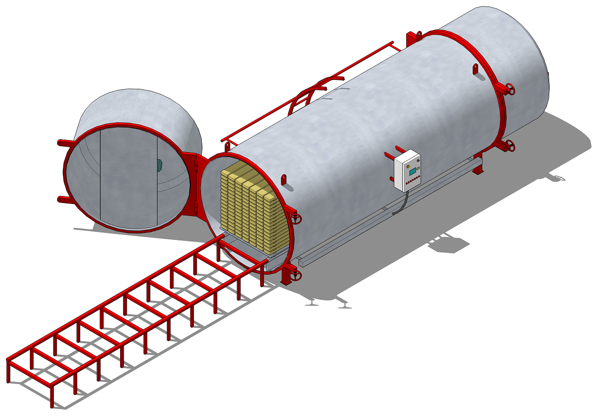 Wood kiln WDE vacuum kiln ROLL 5
