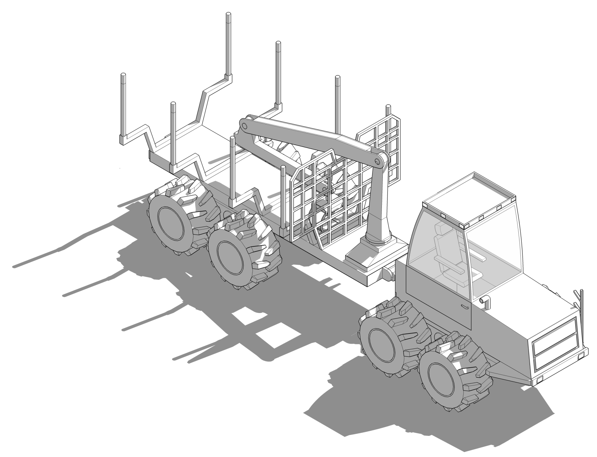 forwarder 3d vews