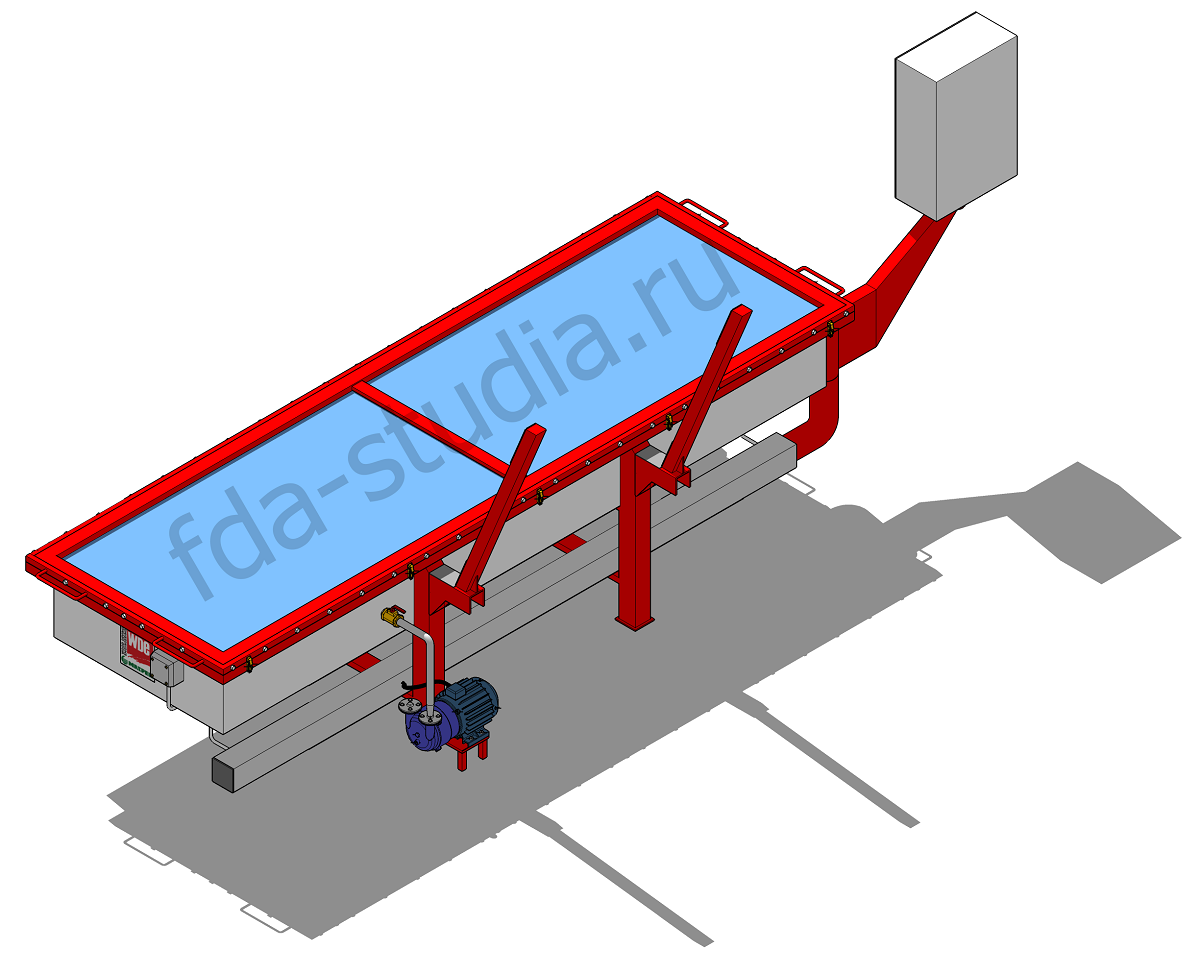 3D модель лесосушилки WDE PRESS XS0,3