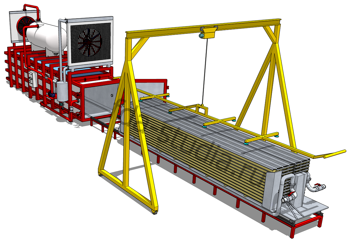 WDE PRESS XL6 for drying wood 3D model WDE PRESS XL6
